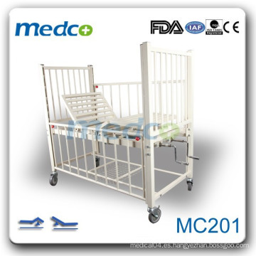 MC201 Cama de hospital para niños doble manivela